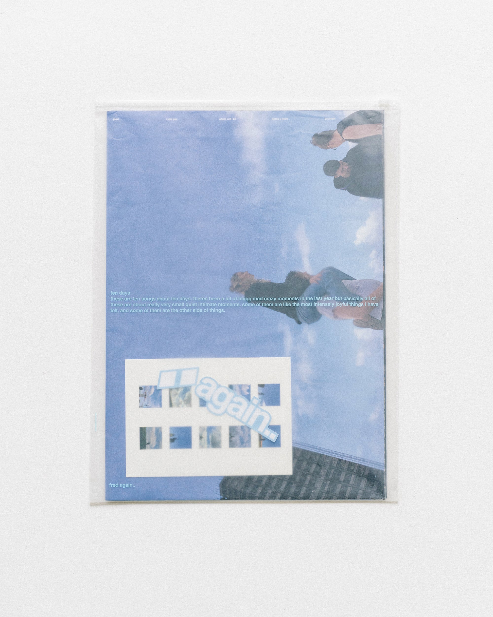 fred again.. ポスターブックレット ten days poster booklet – Fred again..