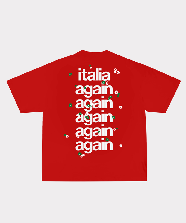italia again red tee