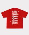 italia again red tee