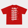 italia again red tee